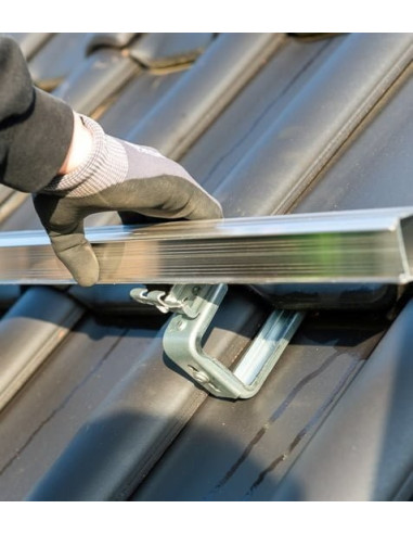 Kit de Fixation 5 panneaux solaires pour toit en tuile | Orientation : Paysage -  ESDEC  | SoluSun