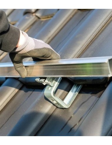 Kit de Fixation 2 panneaux solaires pour toit en tuile sur 2 lignes | Orientation : Paysage -  ESDEC  | SoluSun