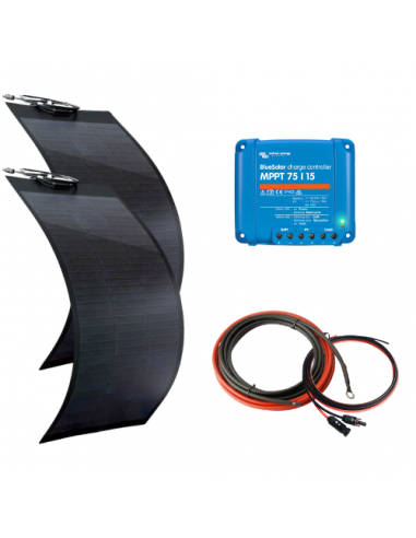 EM Kit solaire Flexible 190 W - VICTRON Bluesolar MPPT 75/15