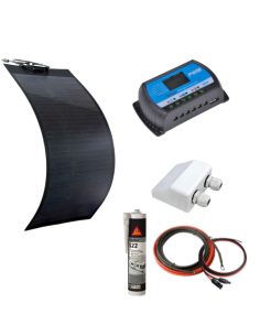 Kit solaire 150W panneau souple avec passe-toit -  Solu'Sun  | SoluSun
