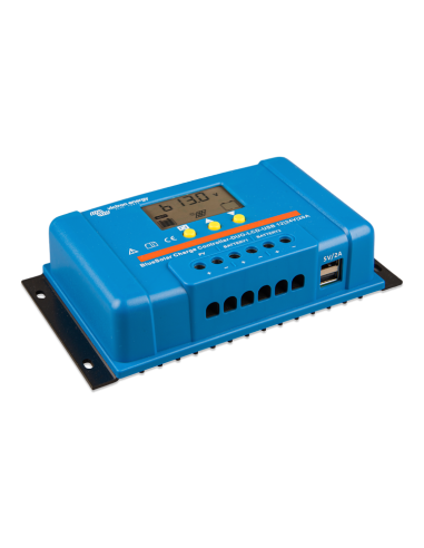 Régulateur de charge solaire BlueSolar PWM DUO LCD&USB 12/24 V 20 A -  Victron  | SoluSun