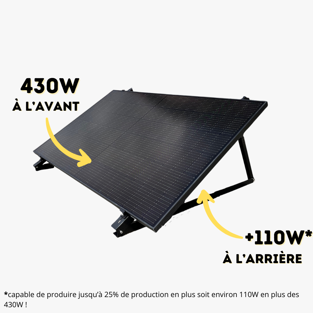 Kit solaire nomade complet 2 x 110 W, Panneaux solaires et éoliennes